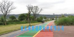 巴南区滨江路彩色抗滑薄层铺装